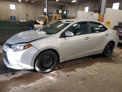 Toyota Corolla l salvage cars for sale: 2016 Toyota Corolla L