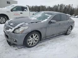 Vehiculos salvage en venta de Copart Ontario Auction, ON: 2011 Infiniti G37 Base