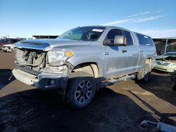 Toyota Tundra Double cab sr salvage cars for sale: 2017 Toyota Tundra Double Cab SR