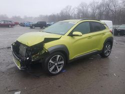 Salvage cars for sale at Ellwood City, PA auction: 2020 Hyundai Kona Limited