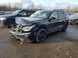 Salvage cars for sale at Marlboro, NY auction: 2024 Volkswagen Tiguan SE R-LINE Black