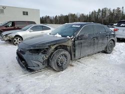 Salvage cars for sale from Copart Cookstown, ON: 2022 Honda Civic EX