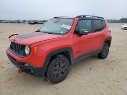 Salvage cars for sale at San Antonio, TX auction: 2018 Jeep Renegade Trailhawk