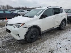 Salvage cars for sale at Duryea, PA auction: 2017 Toyota Rav4 LE