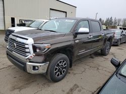 Toyota Tundra Crewmax Limited salvage cars for sale: 2019 Toyota Tundra Crewmax Limited