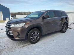 Salvage cars for sale at Assonet, MA auction: 2018 Toyota Highlander SE