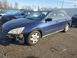 Salvage cars for sale at Portland, OR auction: 2005 Honda Accord LX