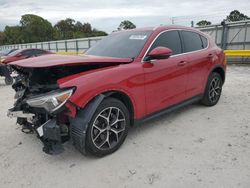 Salvage cars for sale at Fort Pierce, FL auction: 2019 Alfa Romeo Stelvio TI