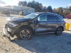 Salvage cars for sale at Mendon, MA auction: 2017 Acura MDX Advance