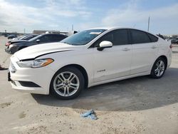 Ford Fusion se Hybrid salvage cars for sale: 2018 Ford Fusion SE Hybrid