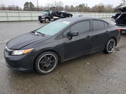 Salvage cars for sale at Shreveport, LA auction: 2012 Honda Civic LX