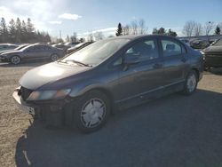 Salvage cars for sale from Copart Bowmanville, ON: 2009 Honda Civic DX-G