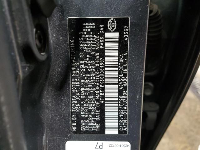 2012 Toyota Camry Base