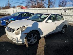 Salvage cars for sale from Copart New Britain, CT: 2004 Infiniti G35