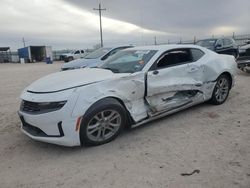 Salvage cars for sale at Andrews, TX auction: 2022 Chevrolet Camaro LS