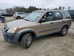 Salvage cars for sale at Hampton, VA auction: 2006 Honda CR-V LX