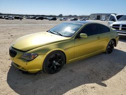 Salvage cars for sale at San Antonio, TX auction: 2006 BMW 650 I