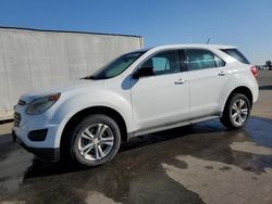 Salvage cars for sale at Fresno, CA auction: 2016 Chevrolet Equinox LS