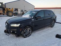 Salvage cars for sale at Rapid City, SD auction: 2018 Audi Q7 Prestige