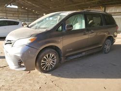 Toyota Sienna xle salvage cars for sale: 2019 Toyota Sienna XLE