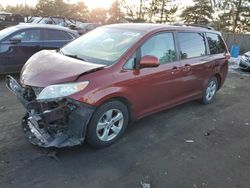 Salvage cars for sale at Denver, CO auction: 2012 Toyota Sienna LE