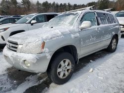 Salvage cars for sale at Exeter, RI auction: 2001 Toyota Highlander