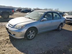 Salvage cars for sale from Copart Kansas City, KS: 2004 Honda Civic EX