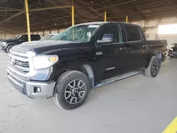 Salvage trucks for sale at Phoenix, AZ auction: 2015 Toyota Tundra Crewmax SR5