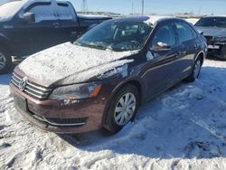 Volkswagen Vehiculos salvage en venta: 2013 Volkswagen Passat S