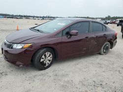 Salvage cars for sale at Houston, TX auction: 2012 Honda Civic LX