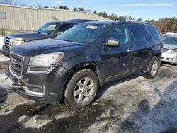 Salvage cars for sale at Exeter, RI auction: 2015 GMC Acadia SLE