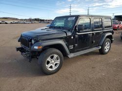 Jeep Wrangler salvage cars for sale: 2018 Jeep Wrangler Unlimited Sport