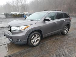 Salvage cars for sale at Marlboro, NY auction: 2015 Toyota Highlander LE