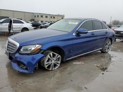 Salvage cars for sale at Wilmer, TX auction: 2017 Mercedes-Benz C300