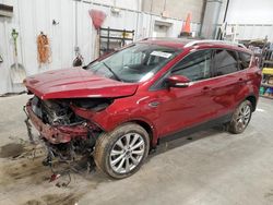 Salvage cars for sale at Mcfarland, WI auction: 2017 Ford Escape Titanium