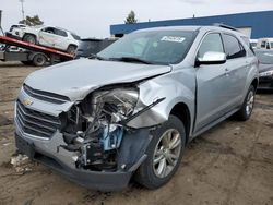 Salvage cars for sale from Copart Woodhaven, MI: 2017 Chevrolet Equinox LT