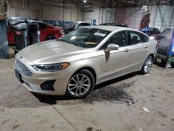 Salvage cars for sale from Copart Woodhaven, MI: 2019 Ford Fusion SEL