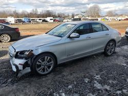 Salvage cars for sale at Hillsborough, NJ auction: 2018 Mercedes-Benz C 300 4matic