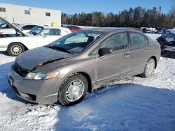 Salvage cars for sale from Copart Cookstown, ON: 2010 Honda Civic DX-G