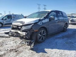 Salvage cars for sale at Elgin, IL auction: 2019 Honda Odyssey Elite