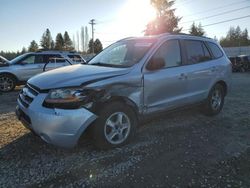 Salvage cars for sale at Graham, WA auction: 2007 Hyundai Santa FE GLS