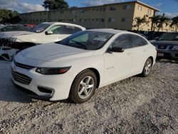 Salvage cars for sale at Opa Locka, FL auction: 2017 Chevrolet Malibu LS