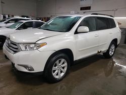 Salvage cars for sale from Copart Elgin, IL: 2012 Toyota Highlander Base