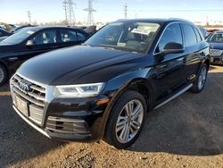 Salvage cars for sale at Elgin, IL auction: 2018 Audi Q5 Premium Plus