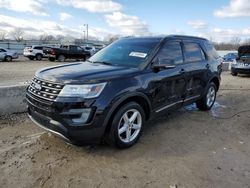 Ford Explorer salvage cars for sale: 2017 Ford Explorer XLT