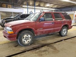 Salvage cars for sale at Wheeling, IL auction: 2002 Chevrolet Blazer