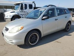 Salvage cars for sale from Copart Fresno, CA: 2003 Toyota Corolla Matrix XR