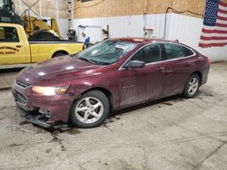 Chevrolet salvage cars for sale: 2016 Chevrolet Malibu LS