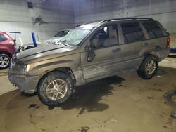 Salvage cars for sale at Portland, MI auction: 2002 Jeep Grand Cherokee Laredo