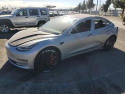 Salvage cars for sale at Rancho Cucamonga, CA auction: 2018 Tesla Model 3